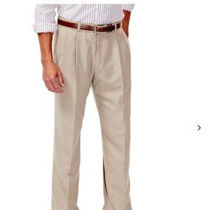 Haggar Stone Colored Front Dress Pant 34W/32L New With Tags Smoke free home